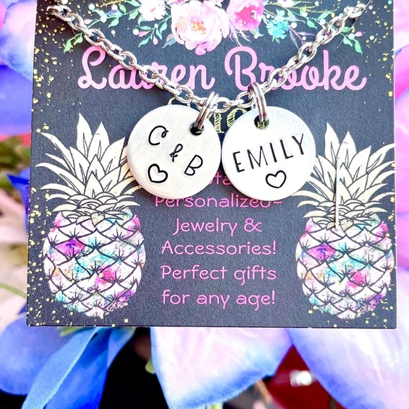 Name Necklace -  Personalized Necklace - Personalized Jewelry - Hand Stamped - Picture 2 of 3